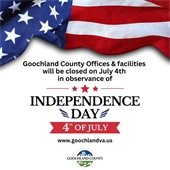 County Offices & Convenience Centers Closed for Independence Day