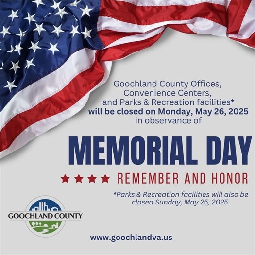 Memorial Day Closures