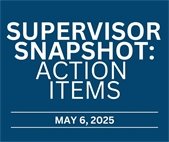 Supervisor Snapshot: Action Items