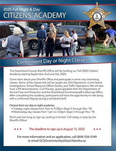 GCSO Citizens Academy 