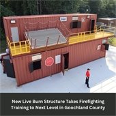 New Live Burn Structure Takes Firefighting Training to Next Level in Goochland County