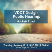 VDOT Design Public Hearing - Hockett Road