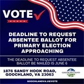 Deadline to Request Absentee Ballot