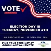 Election Day is Tuesday, November 4