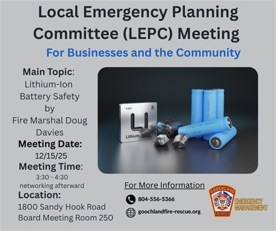 Local Emergency Planning Committee Meeting