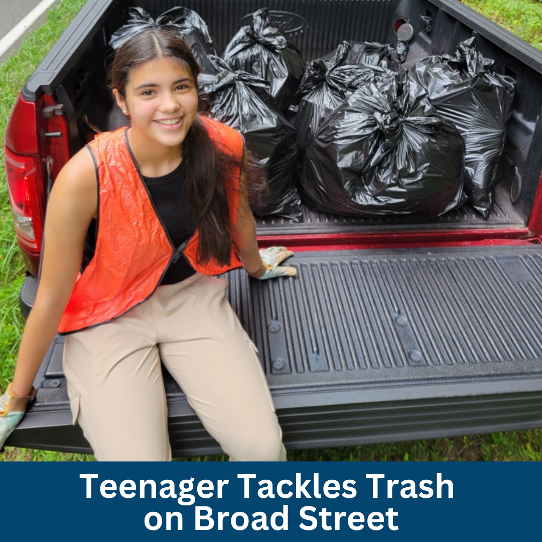 Teenager Tackles Trash on Broad Street