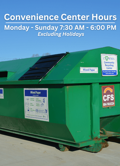 Convenience Centers Hours & Holiday Schedule