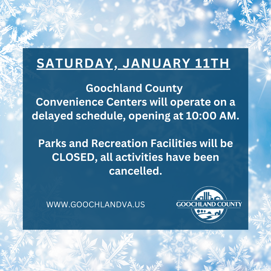 Saturday, January 11th 2025 - Operating Schedule