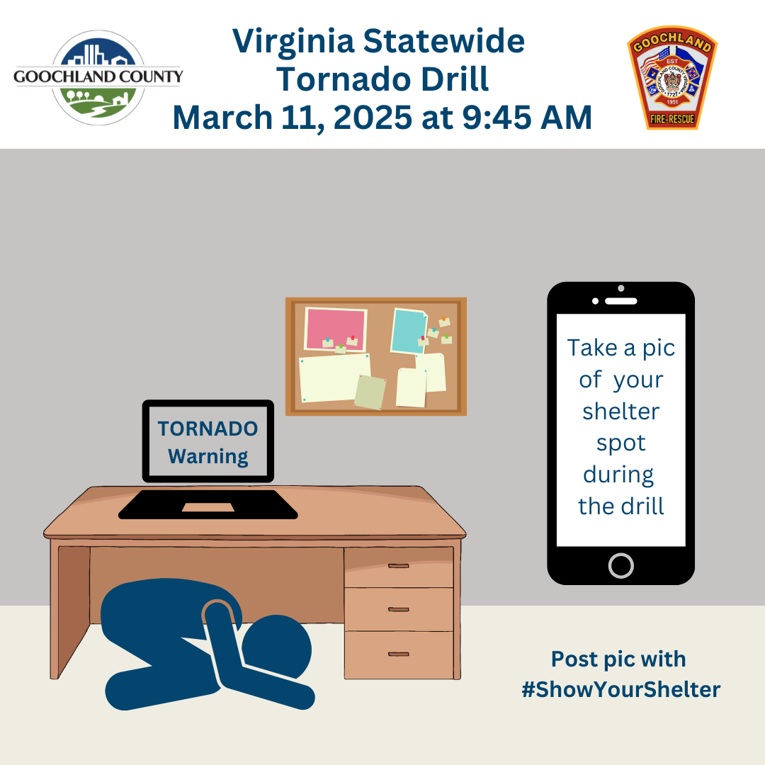 Virginia Statewide Tornado Drill - Goochland - March 11 2025