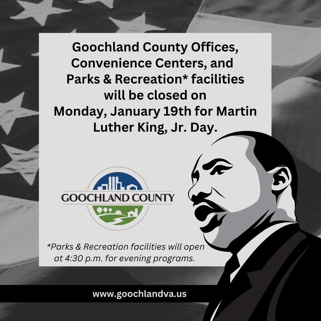 - Martin Luther King Jr Day Closures