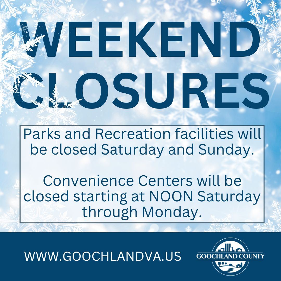 Weekend Closures