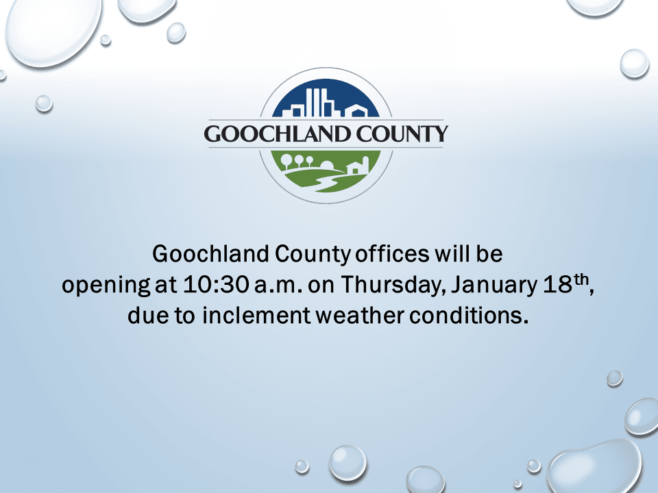 Goochland County - Weather Event - January 18th