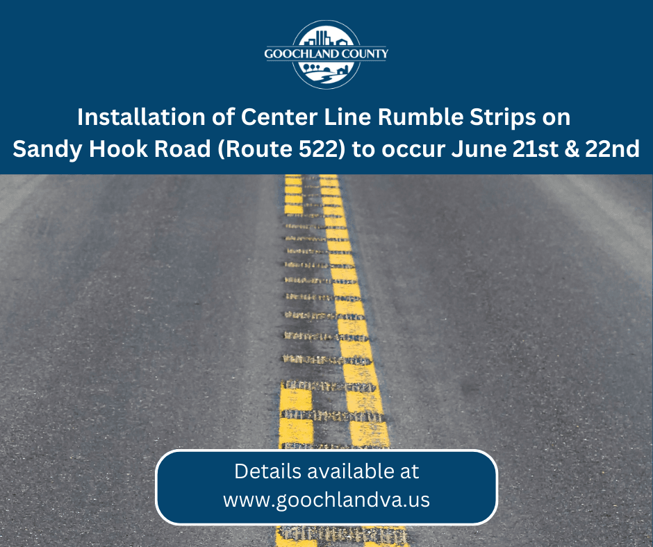 Centerline Rumble Strips - Sandy Hook Rd - June 21-22 