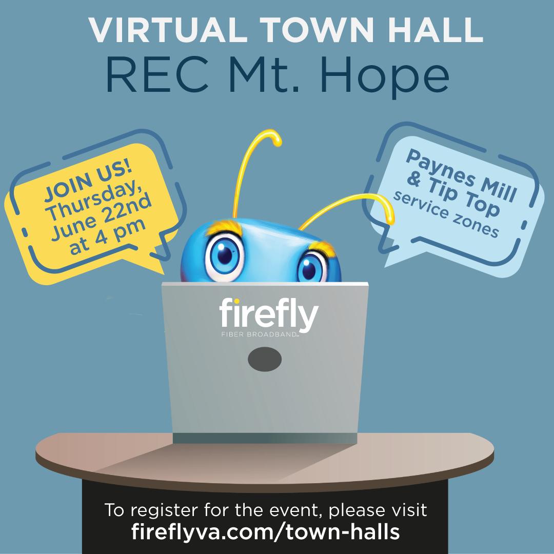 Firefly Virtual Town Hall - REC Mt Hope Paynes Mill Service Area