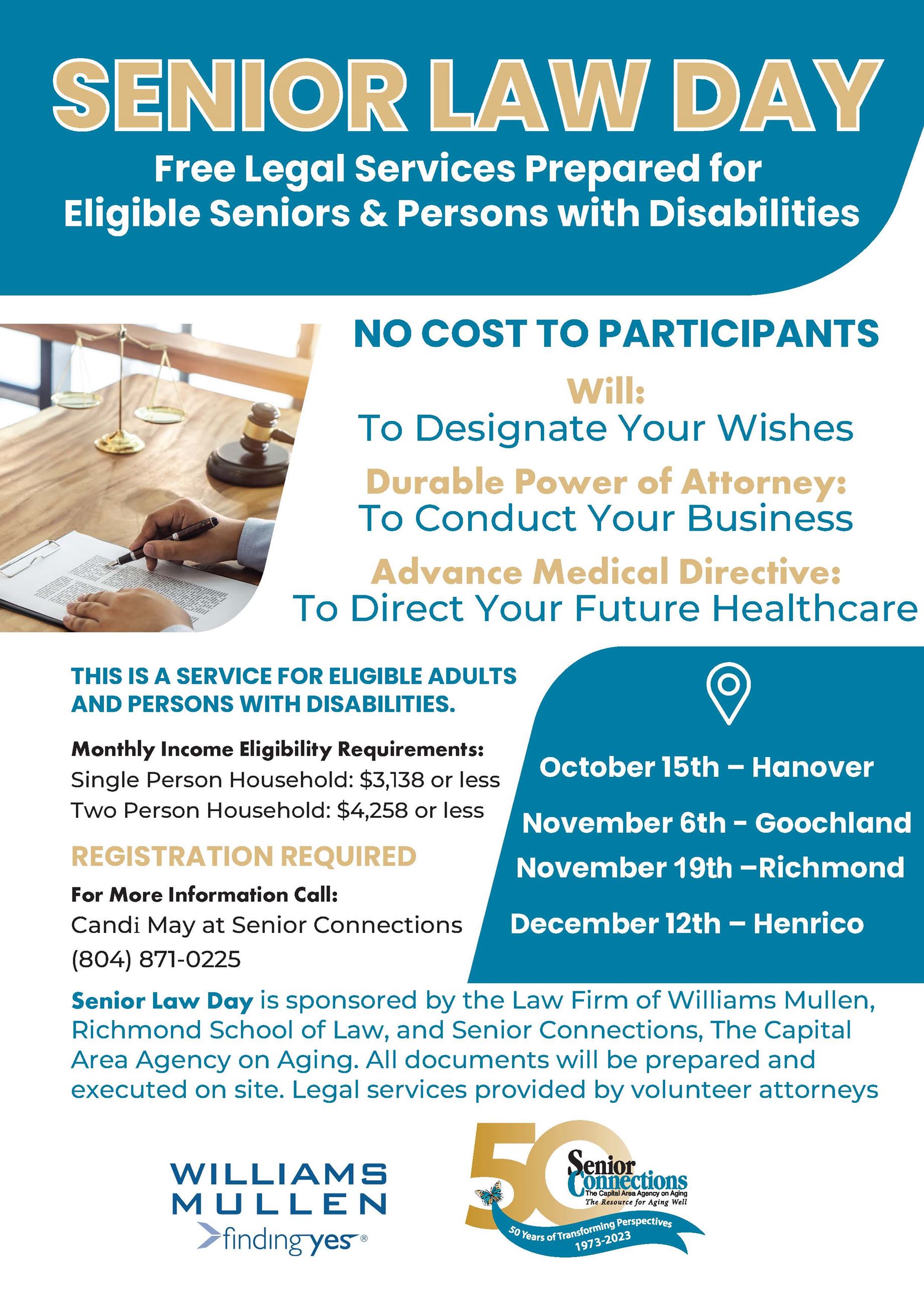 Law Day Flyer - Fall Schedule