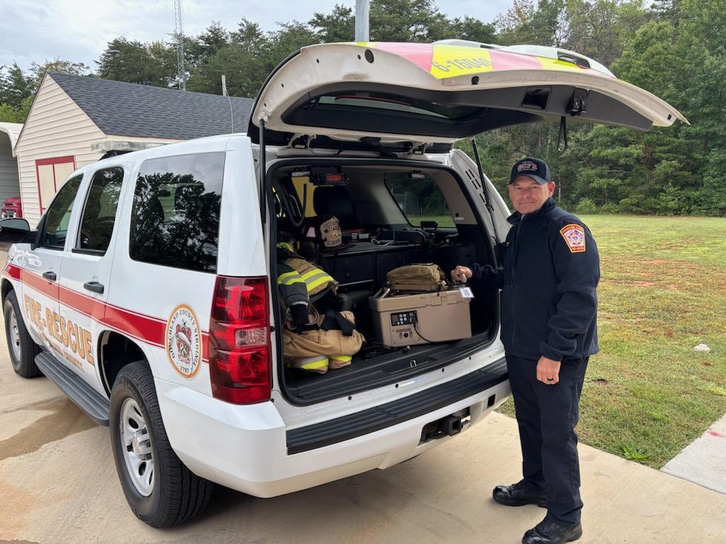 Blood Cooler in Shift Commander Vehicle - Captain Thomas Young